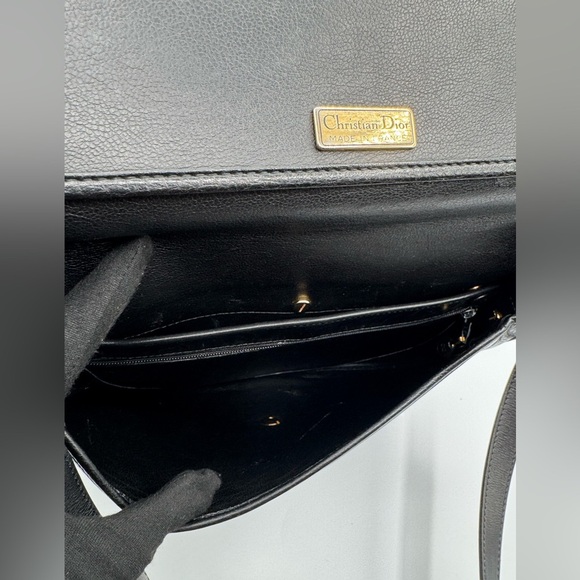 Vintage Black Christian Dior Crossbody/Shoulder bag | Good Condition - Picture 7 of 17